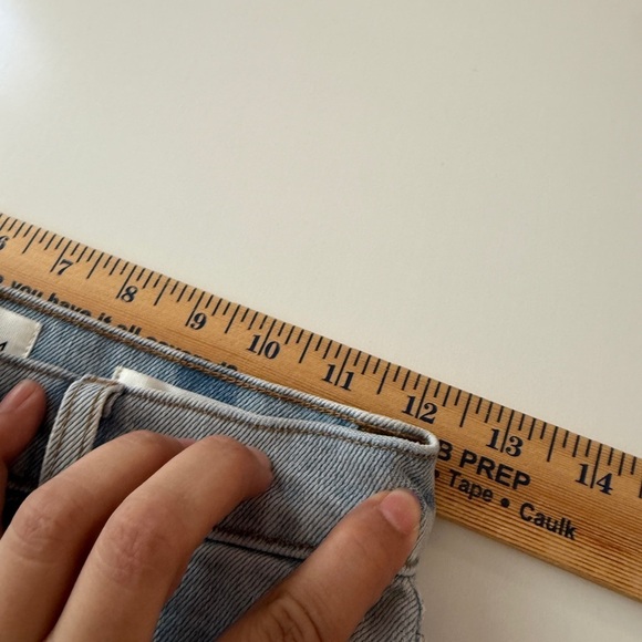 Denim Forum Arlo High Rise Straight Jeans in Light Blue - Picture 4 of 7